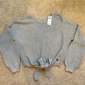 Hollister Front Tie Knit Sweater